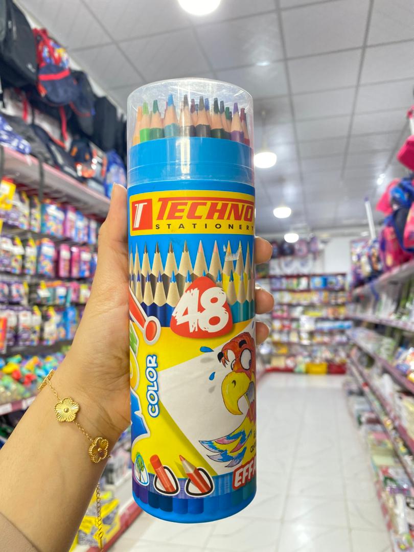 اقلام تلوين تيكنو 48